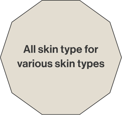 Suitable for all skin types